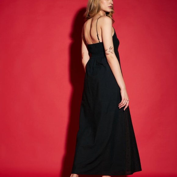 Pure Cotton black Maxi dress - Picture 4 of 5